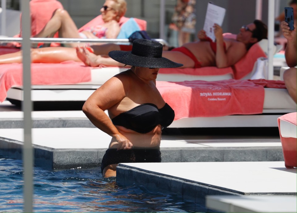 Gemma also had an impressive tan on display