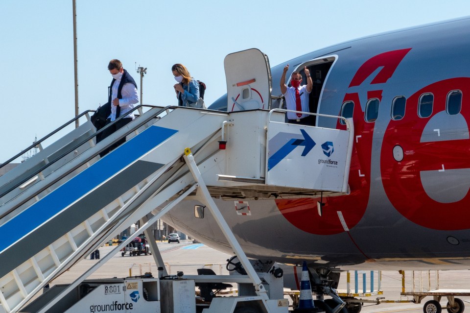 Tourists arriving on the Spanish island of Ibiza on Saturday - but now face two weeks in quarantine when they fly home