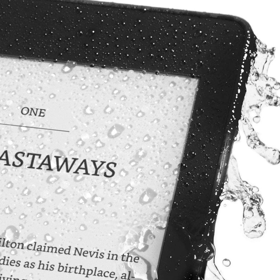 The Kindle Paperwhite is waterproof - good for pools, beaches and baths