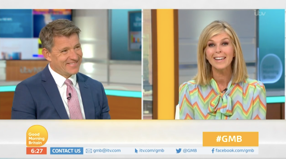 Kate revealed the positive news on GMB today