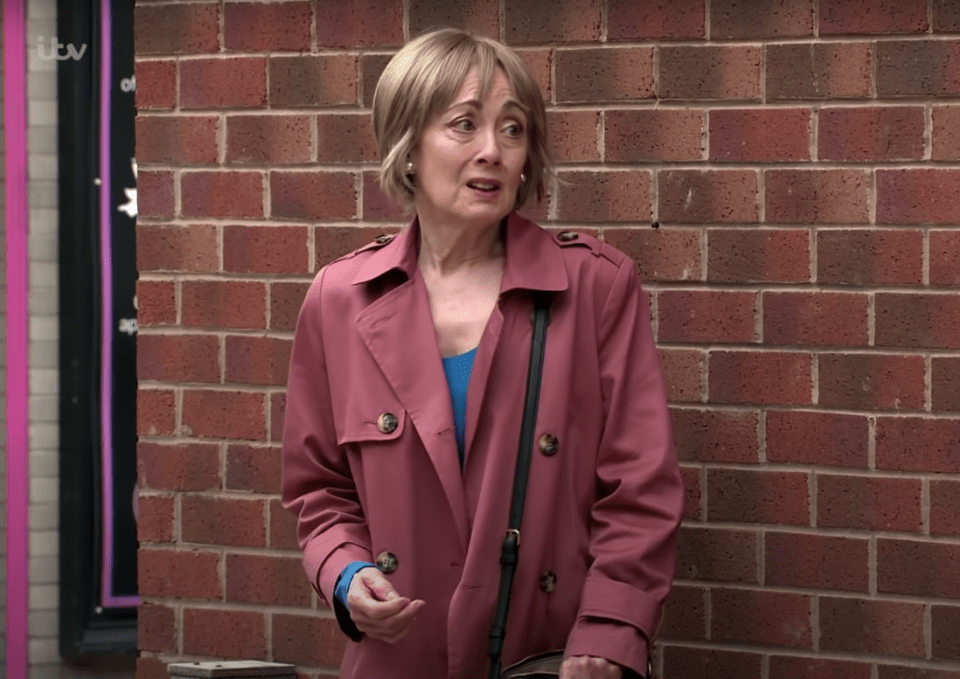She fled the cobbles in fear after Tim's outburst