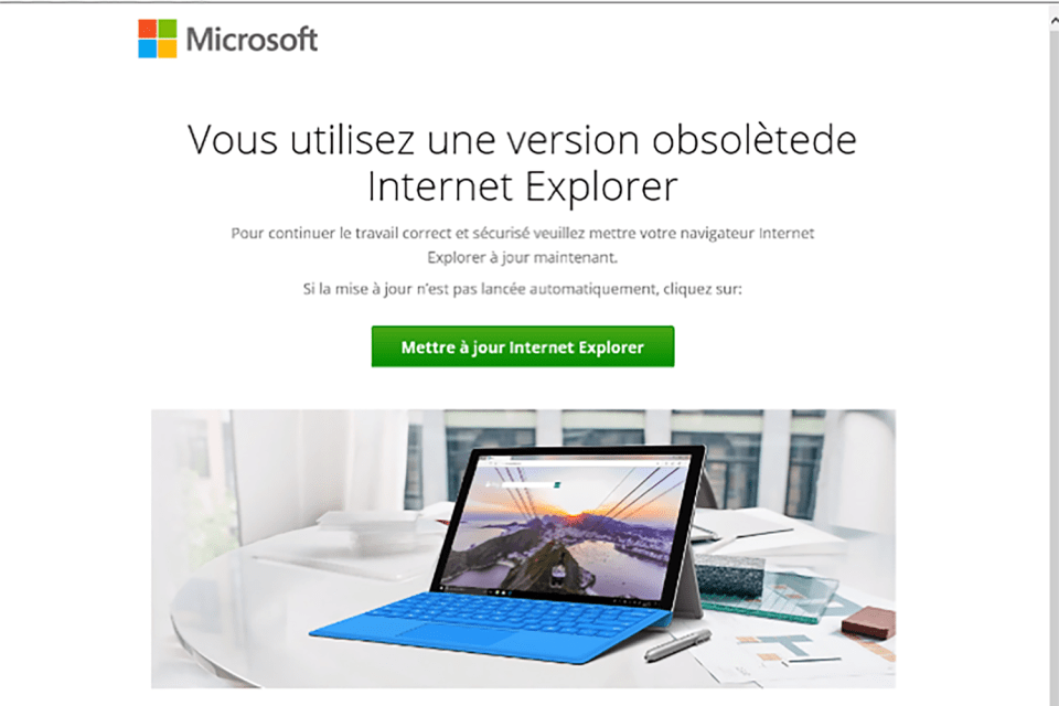 The scam will automatically use different languages depending on where you're located