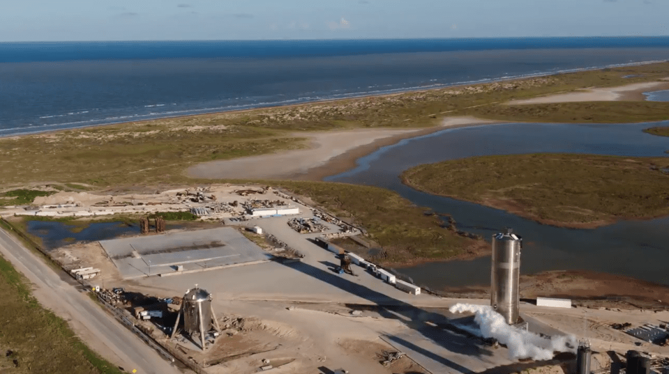 SpaceX has completed a 500ft test flight of its Starship rocket, which it hopes to one day use to send astronauts to Mars