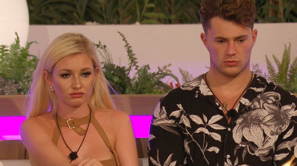 Curtis and Amy on Love Island