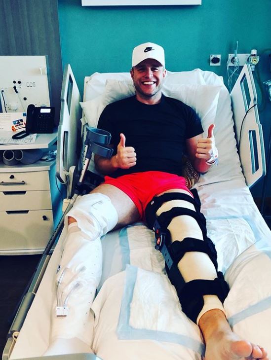 Olly's surgeon told him they had to operate on his leg within a couple of hours