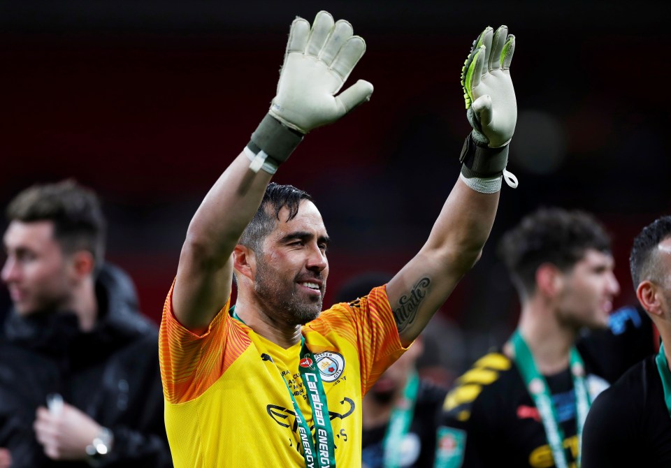 Bravo won eight trophies at Manchester City including the Carabao Cup