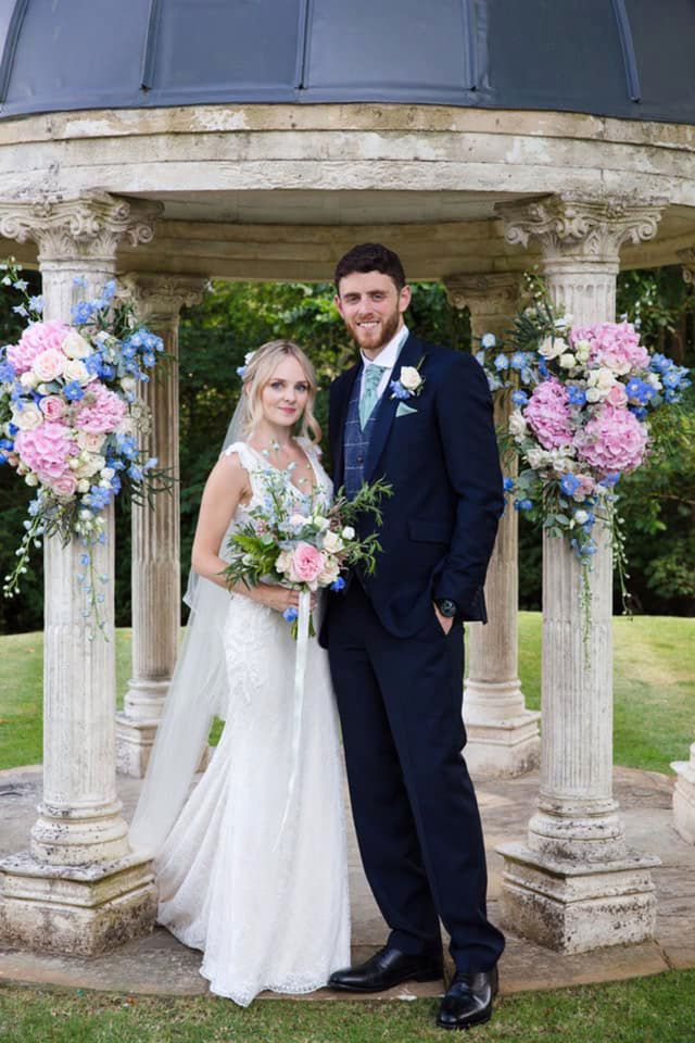 Lissie and Andrew were married last year - just four weeks before he died