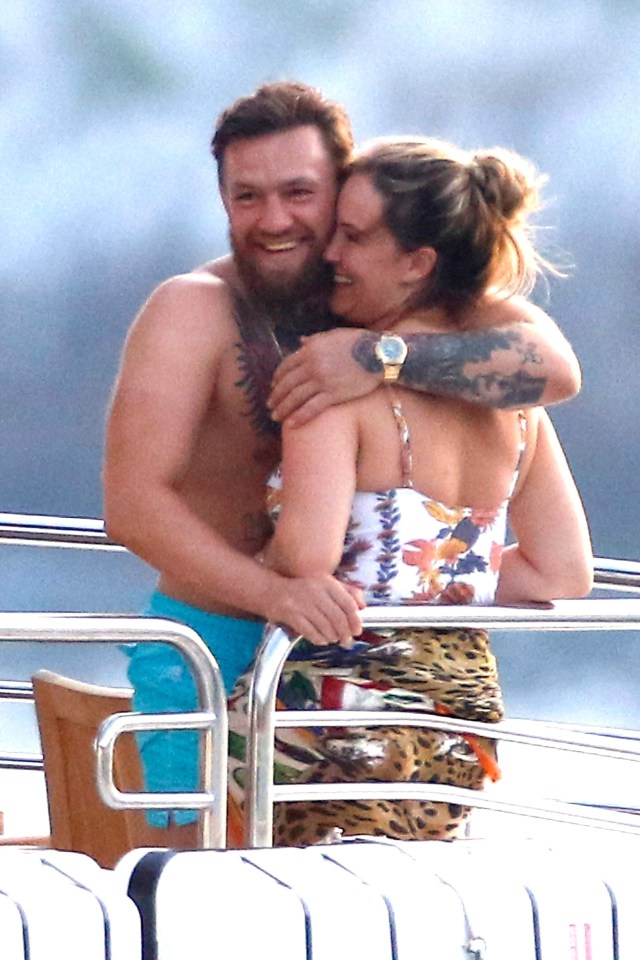 The retired UFC fighter then brings in his other half for a cuddle
