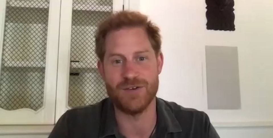 Prince Harry made a surprise appearance from his new Montecito mansion as he joined Invictus Games competitors to talk about the importance of their online community 
