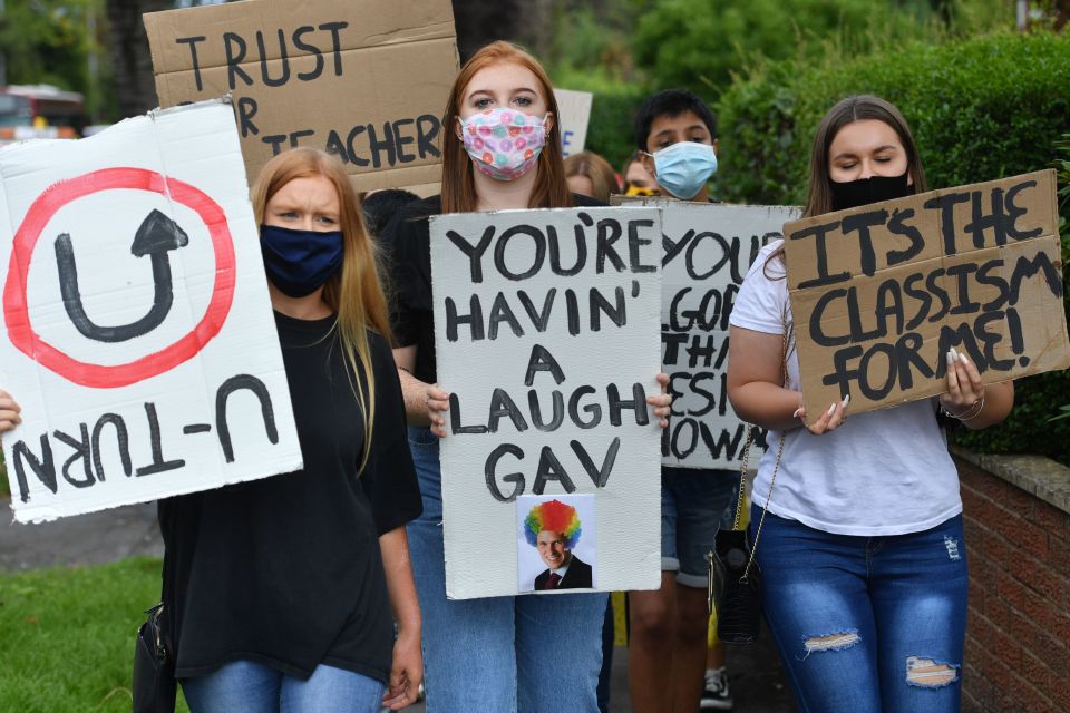 The Results Day fiasco sparked furious protests among sixth formers