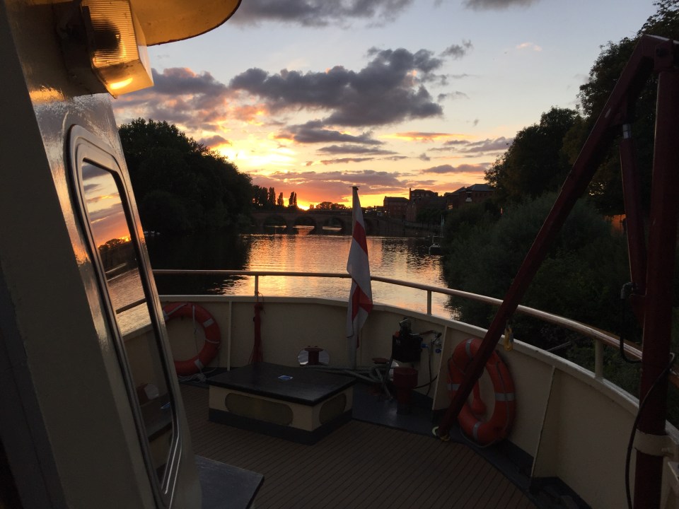 The open-top deck provides a great spot to sit and watch the world go by