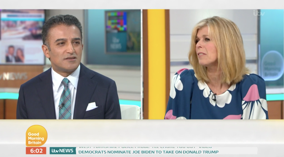 Derek gave the latest update on her critically ill husband