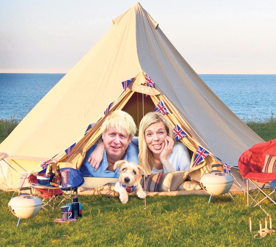 What Boris Johnson and Carrie Symonds might look like on their camping trip in Scotland