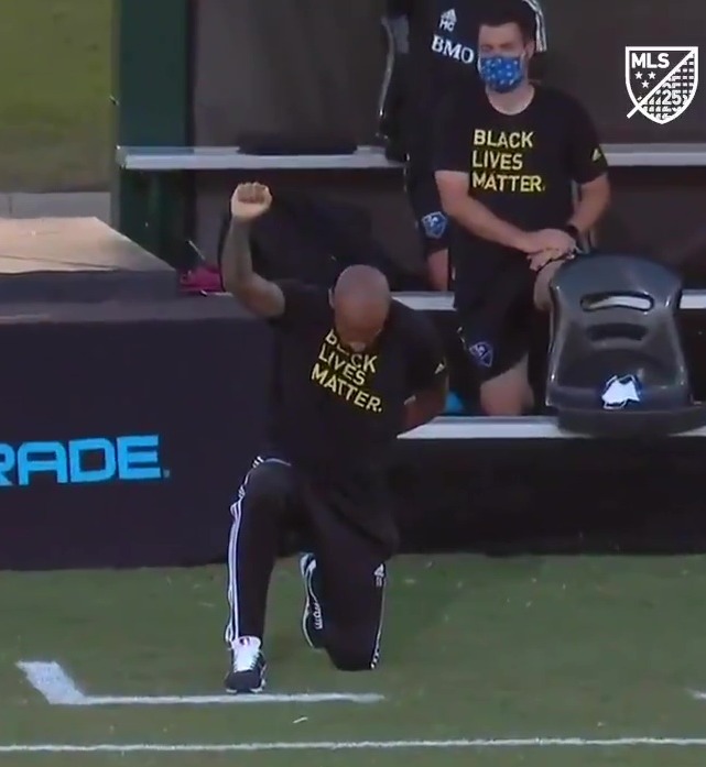 Henry took a knee for eight minutes and 46 seconds of Montreal Impact's first game after George Floyd was murdered