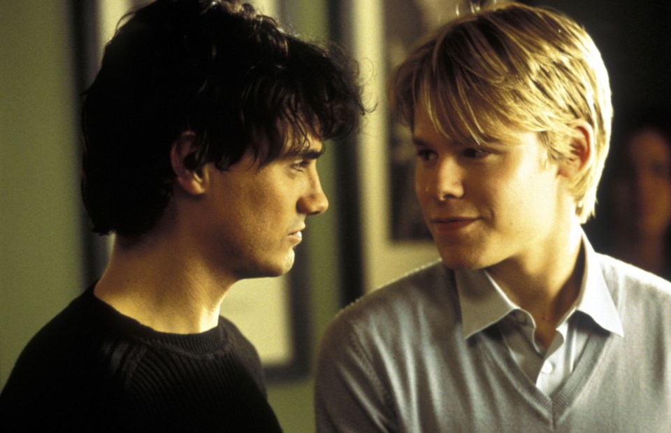 Actor Randy Harrison is pictured, right, with co-star Fabrizio Filippo, who plays another love interest, Ethan Gold