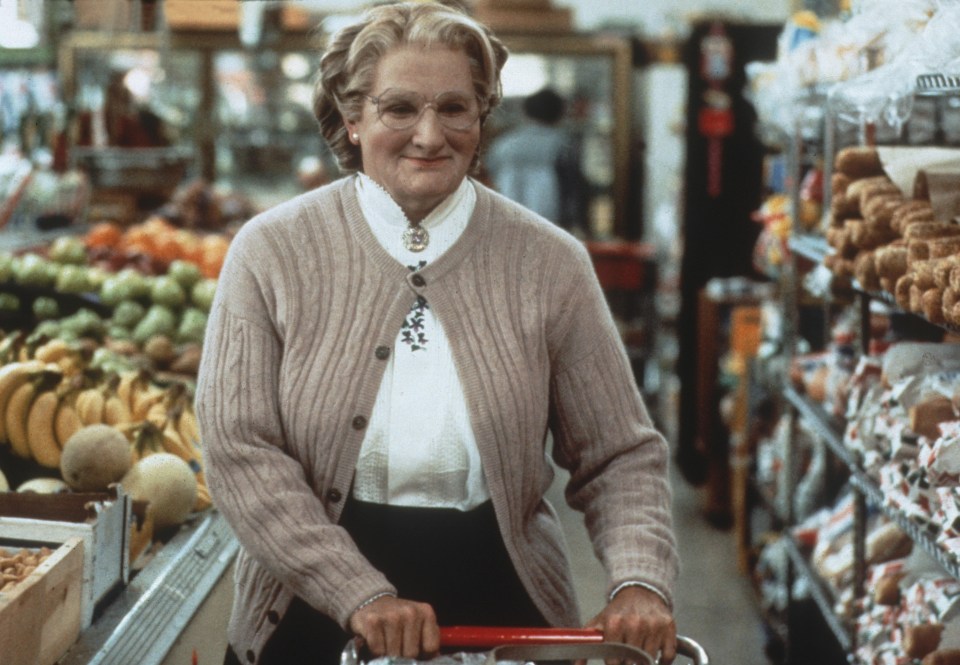 But the footie manager is a dead ringer for Mrs Doubtfire