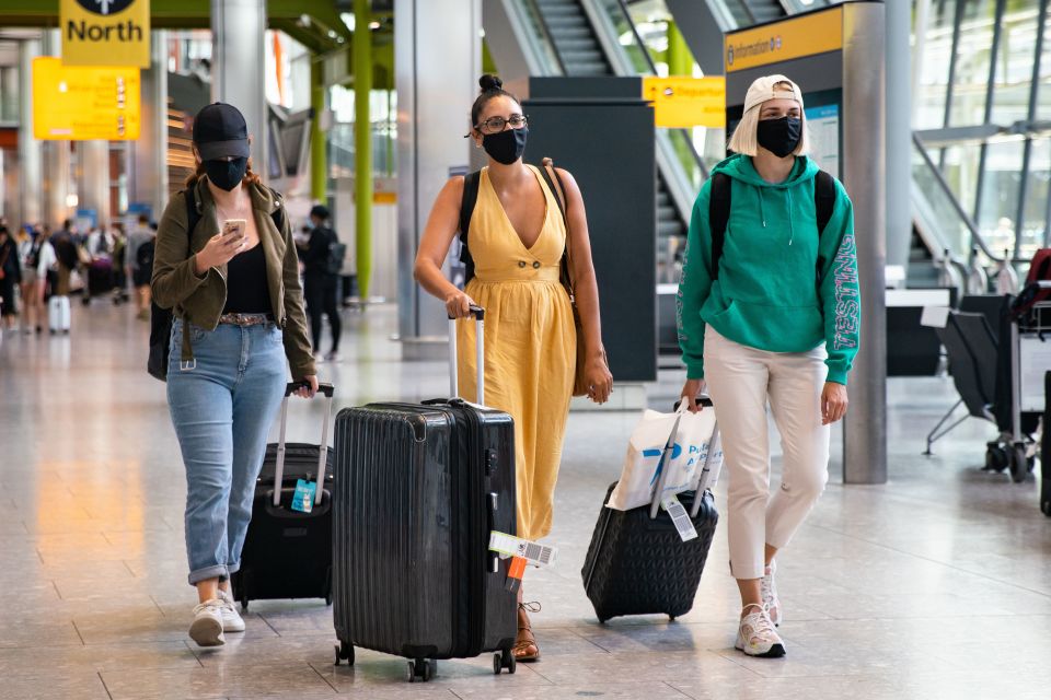 Passengers return home to UK to face quarantine after a trip to Croatia