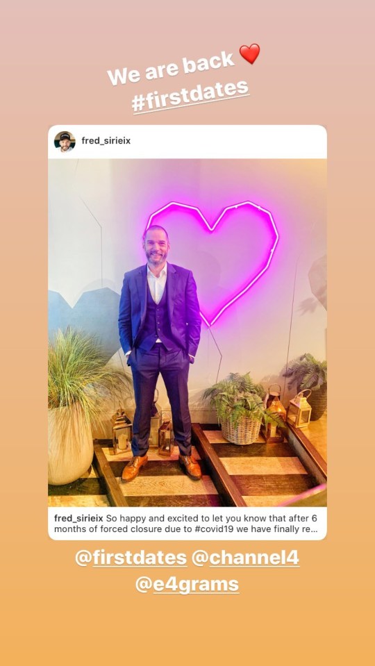 Fred told fans he was "more determined than ever to make love happen"