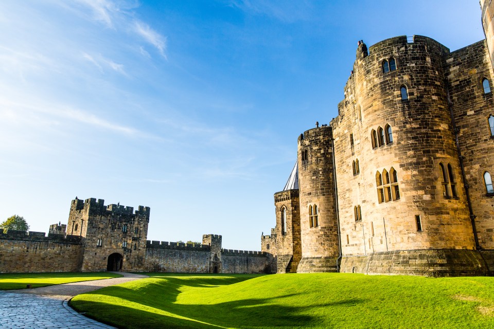 Alnwick Castle is arguably Northumberland's best known and scenes from Harry Potter were filmed there