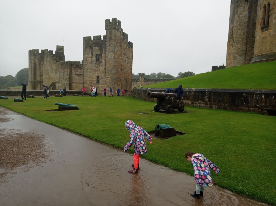Bamburgh Castle is a great spot for the kids to imagine medieval sieges, or splash in puddles