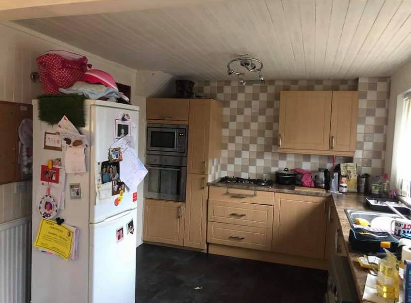 The old kitchen was out-dated and had a brown and boring colour palette