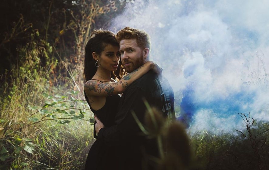 The pair packed on the PDA as they posed for a steamy photoshoot
