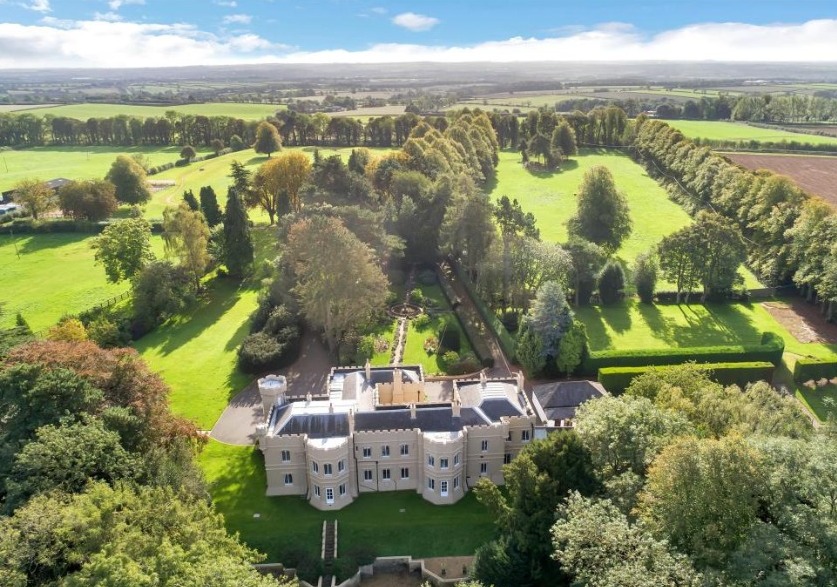 The castle is surrounded by 25 acres of landscaped gardens