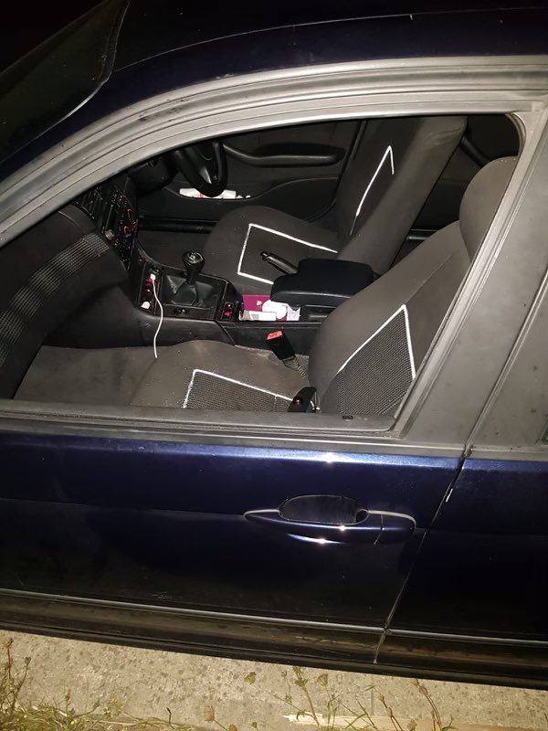 A woman escaped serious injury after falling out of a moving car on the M25 while leaning out of the window to film a Snapchat video