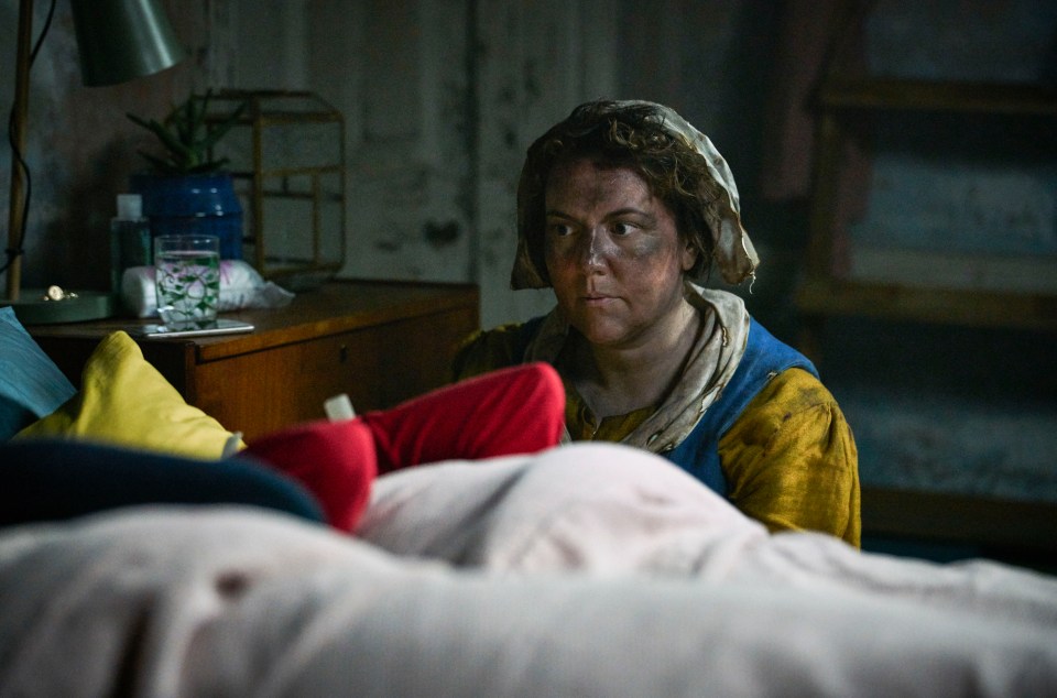 The extras set to play plague victims were sent home - as the country was in a real-life illness pandemic