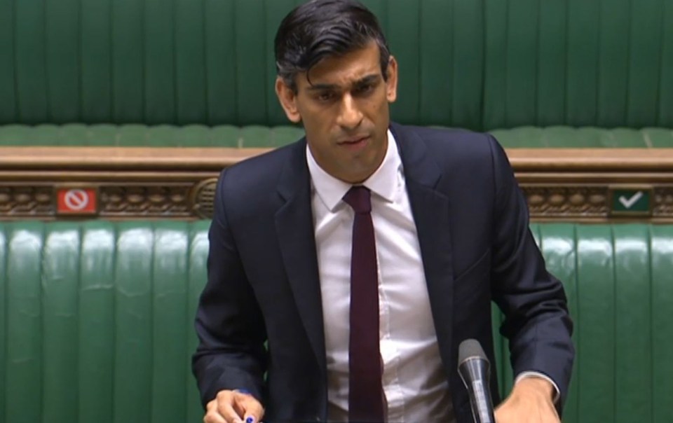Mr Sunak speaking today about his Winter Economic Plan