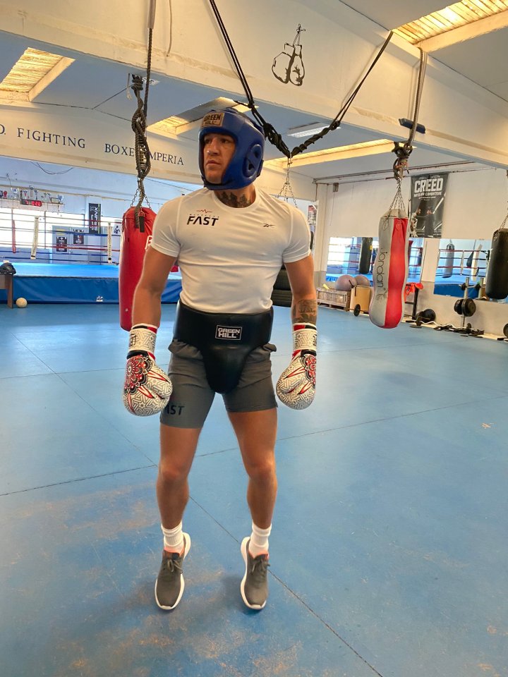 Conor McGregor is back sparring for his boxing return against Manny Pacquiao