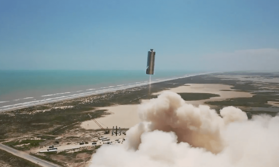 SpaceX posted the footage on Twitter