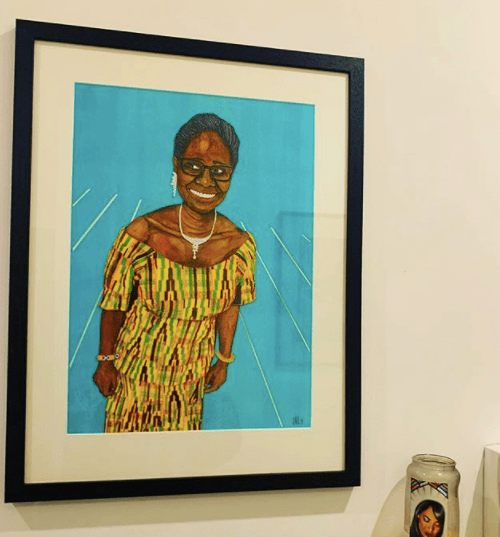 Clara took comfort during locking with this picture of her mum