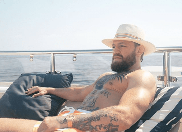Conor McGregor is currently holidaying in French island Corsica