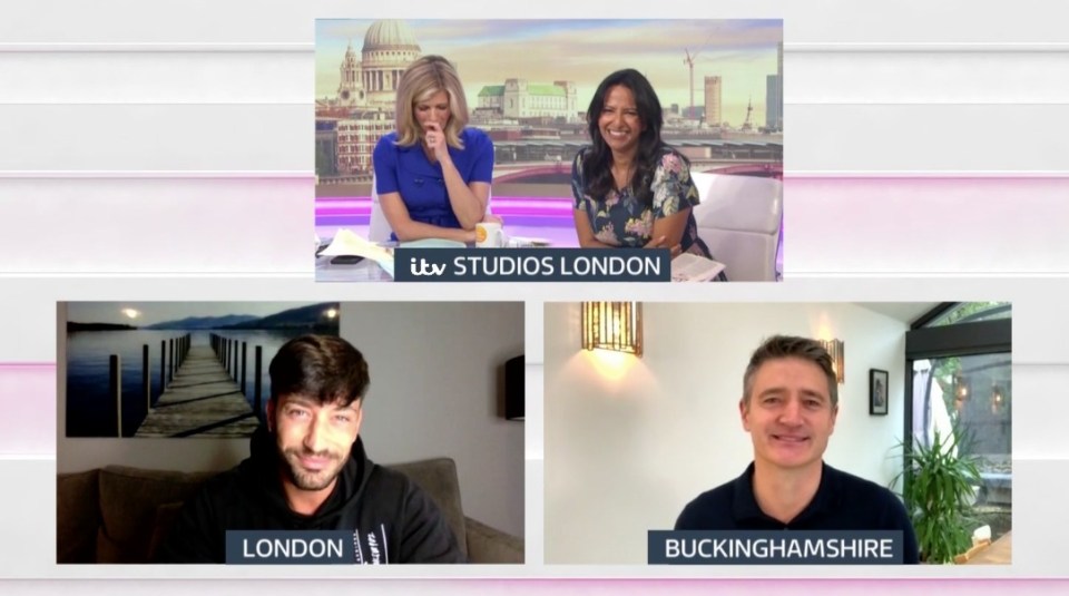 The dance partners laughed off their bust-up on GMB today