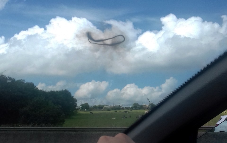 Weather experts were left baffled by a solid black ring in the sky in 2017 near Birkenshaw - but a former UFO investigator claimed it was a smoke vortex