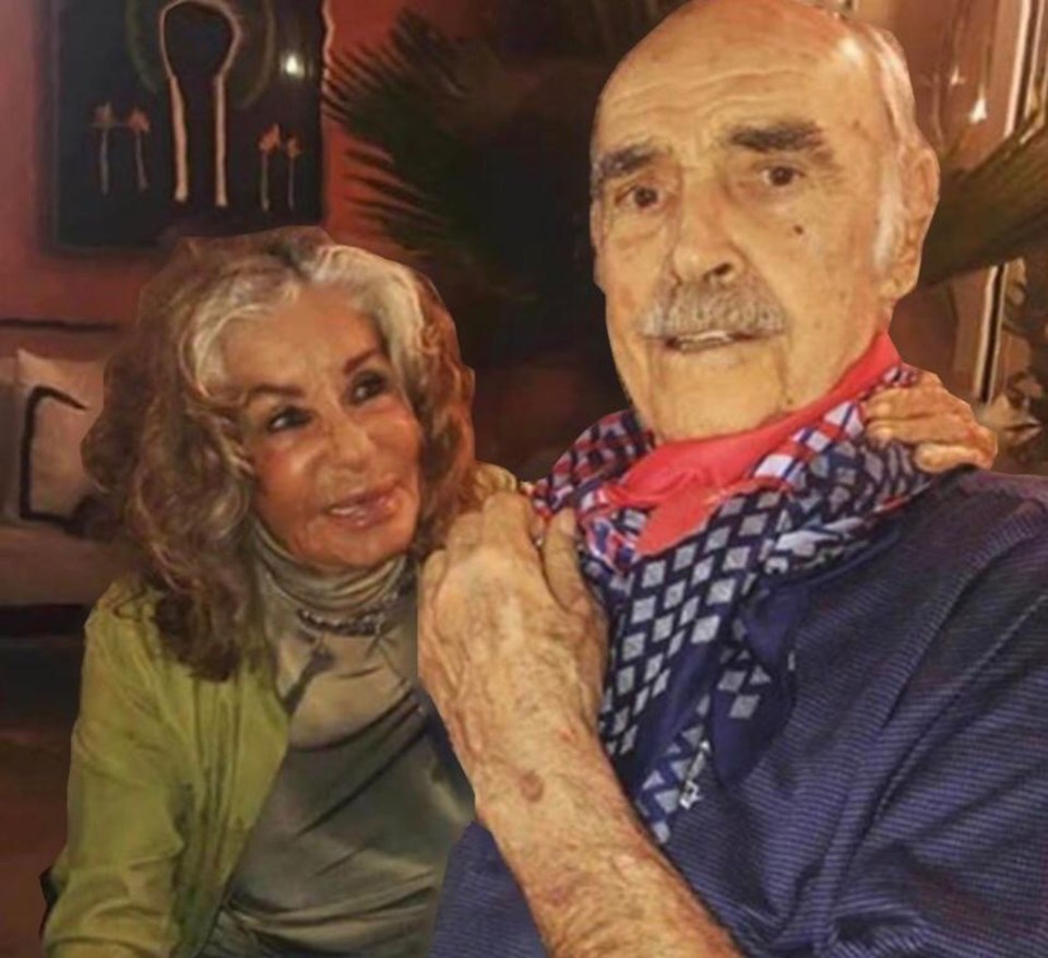 The great Scot pictured recently with his second wife Micheline