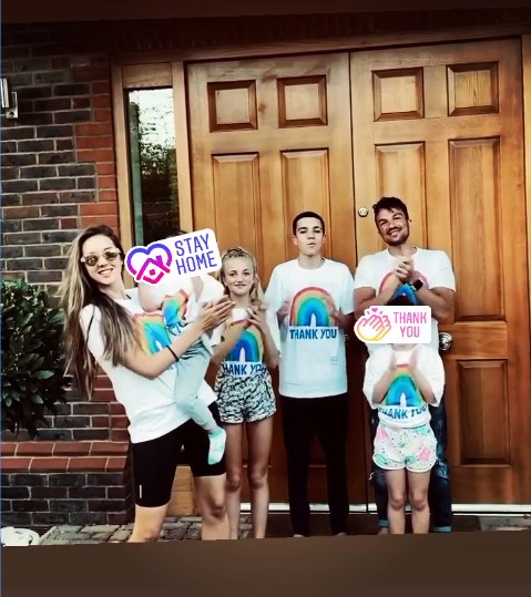Emily said she told her daughter Millie, bottom right, 'how lucky we are to live in an accepting society' 