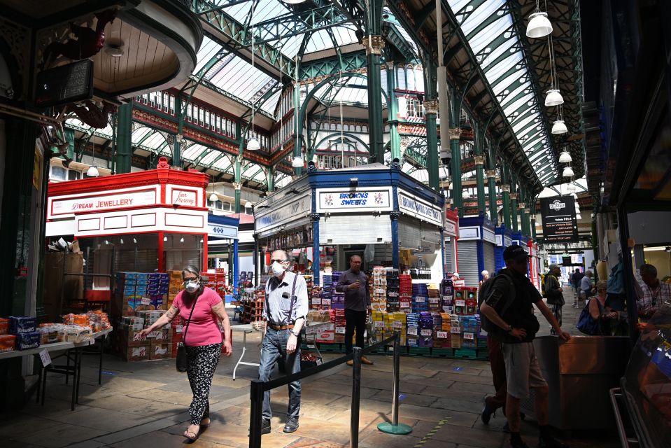 Leeds, pictured, is currently under local lockdown regulations