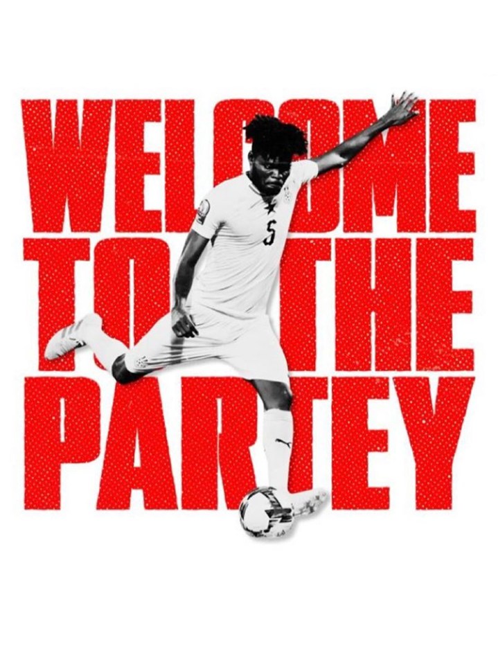 Arsenal welcomed 'the Partey'