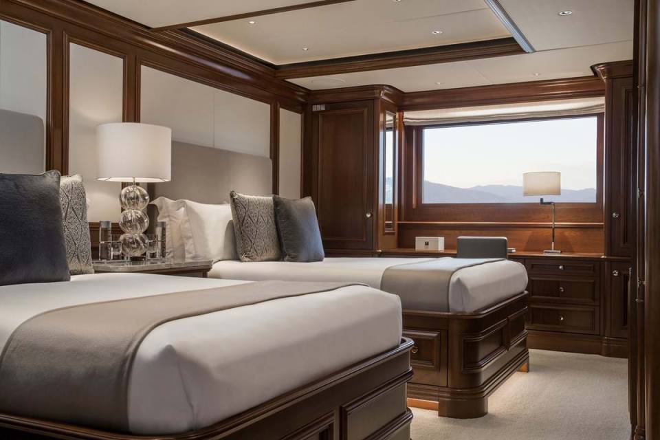 There are a total of six cabins on board the Aquila