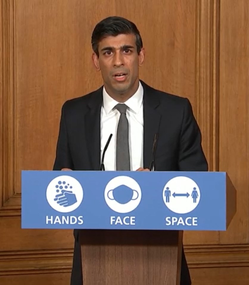 Rishi spoke directly to the camera during tonight's coronavirus press briefing 