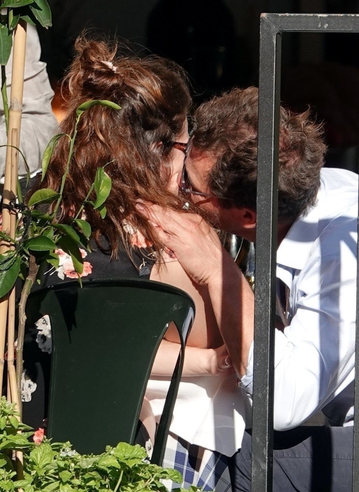 Dominic West was caught kissing Lily James in Rome