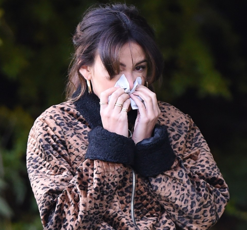 She then held them to her nose to warm up