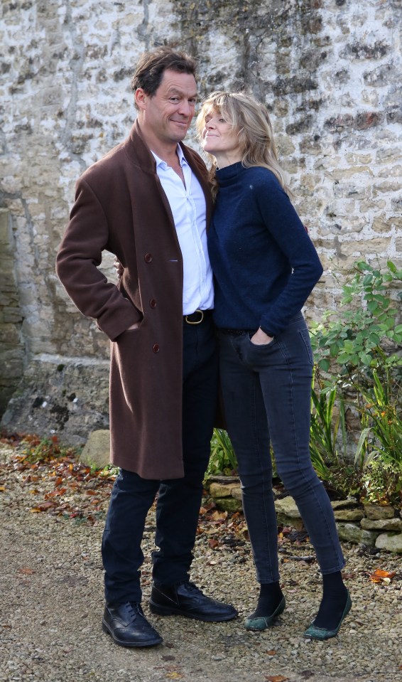 The couple posed for pictures together