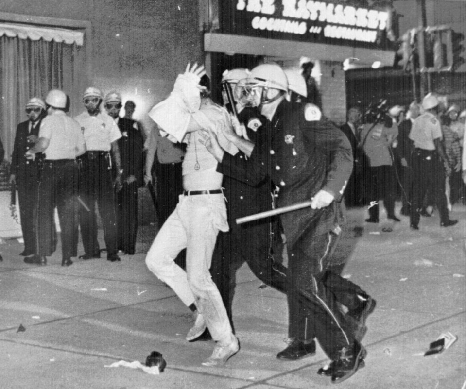 The August protests descended into violence too as cops cracked down on anti-war demonstrators