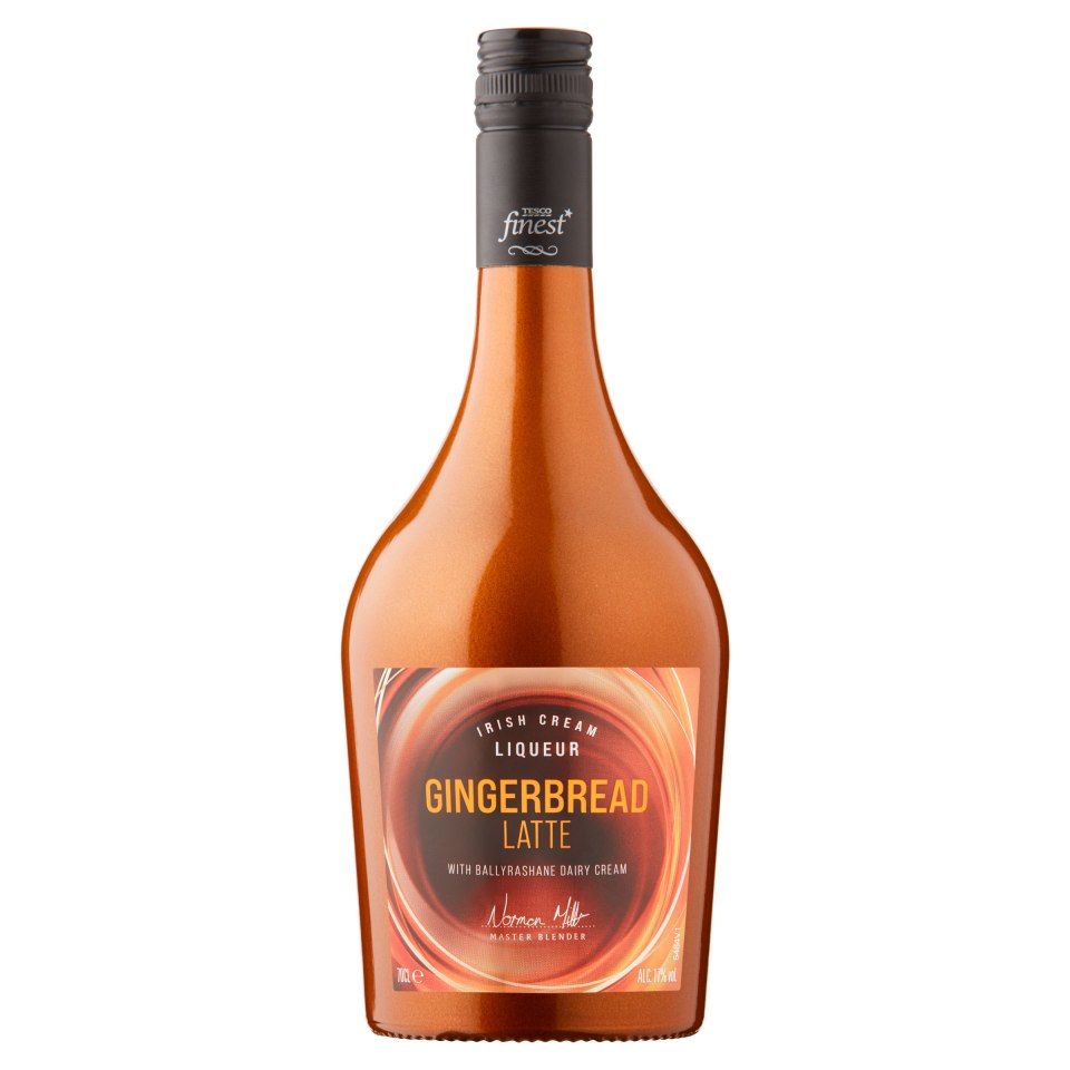 Tesco Finest Gingerbread latte Irish Cream Liquor, £10 for 70cl