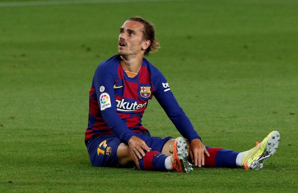 Antoine Griezmann is reportedly upset at playing on the right side of a three behind Lionel Messi