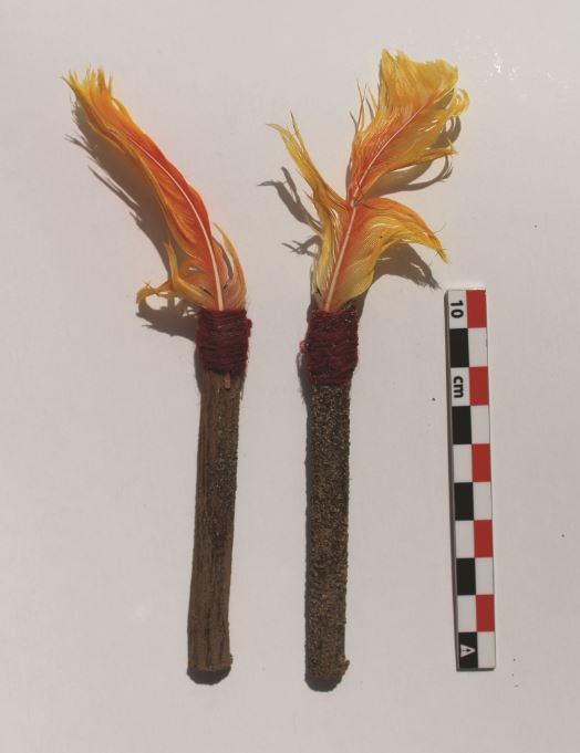Feather decorations were part of the sacrifice