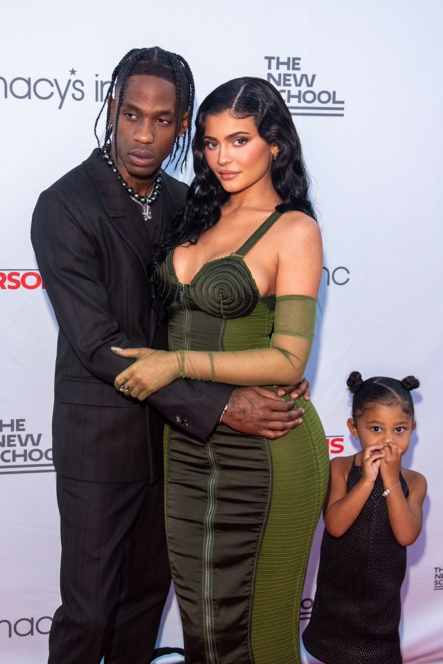  Travis Scott and Kylie Jenner with their daughter Stormi in June 2021